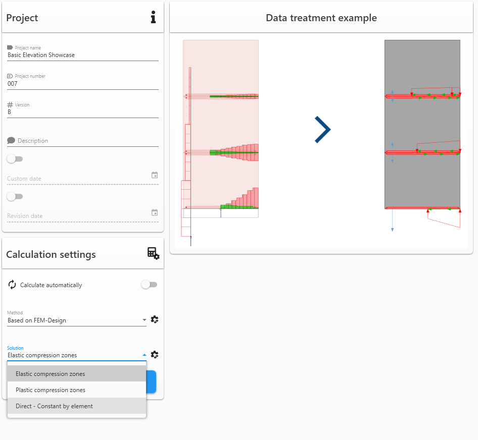 The improved calculation settings flow