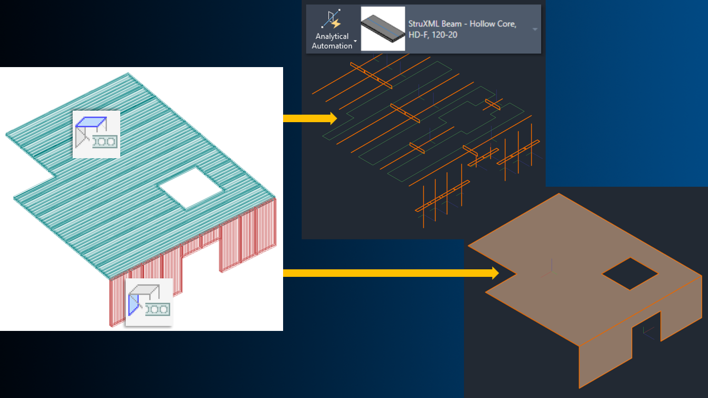 Different ways to import profiled panels into Revit