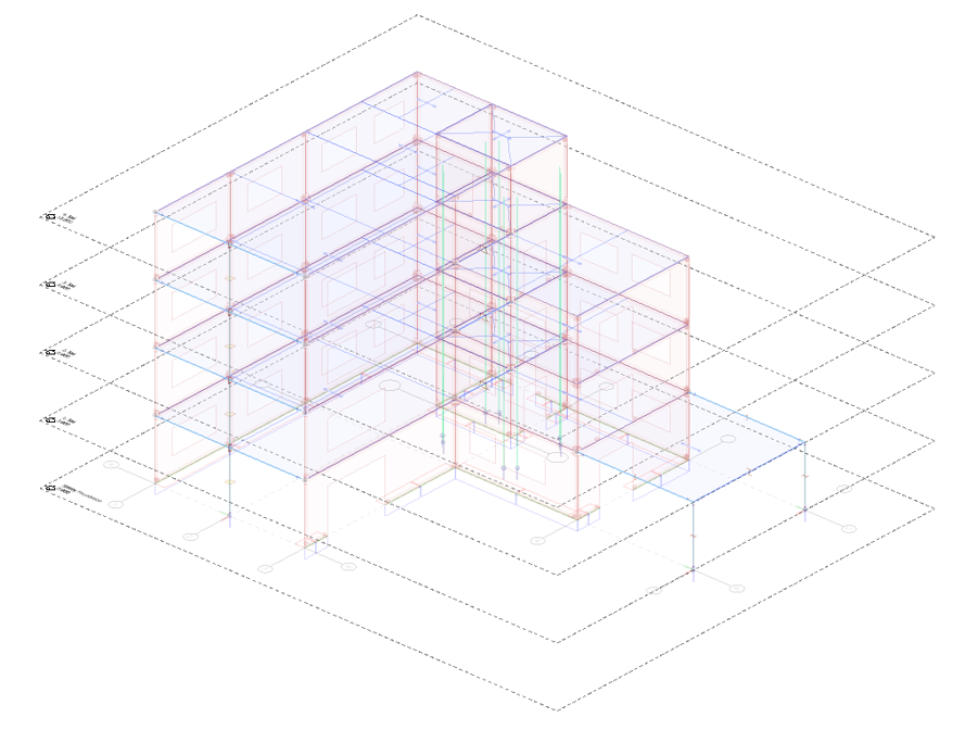 Storeys applied to a multi-storey building model