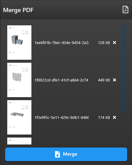 The Merge PDF function