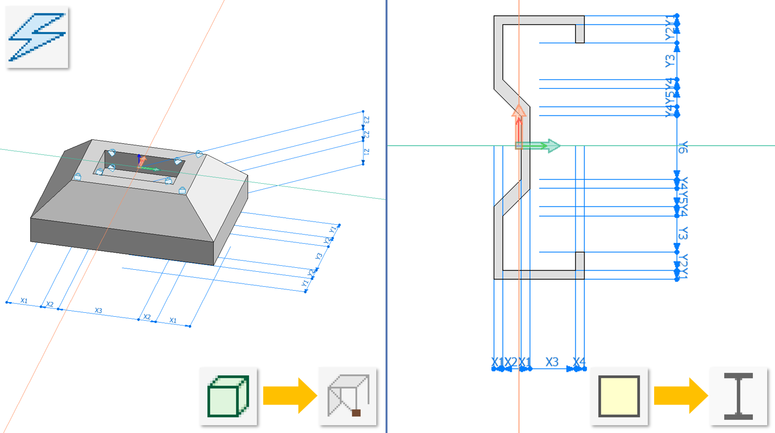 Parameterised regions and bodies