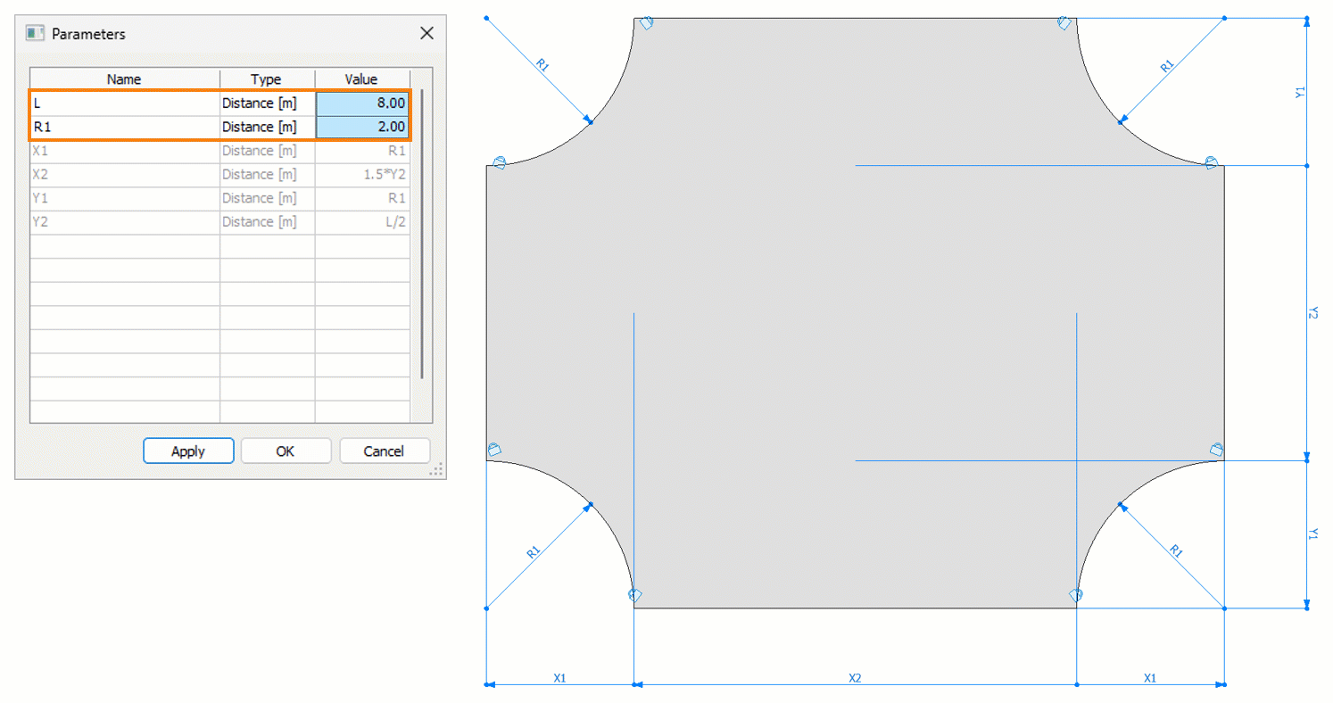 Equation-driven parameters