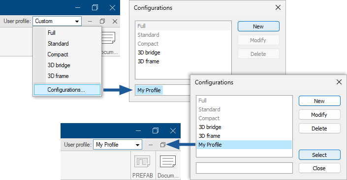 User profile management