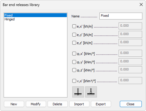 Edit library - End releases