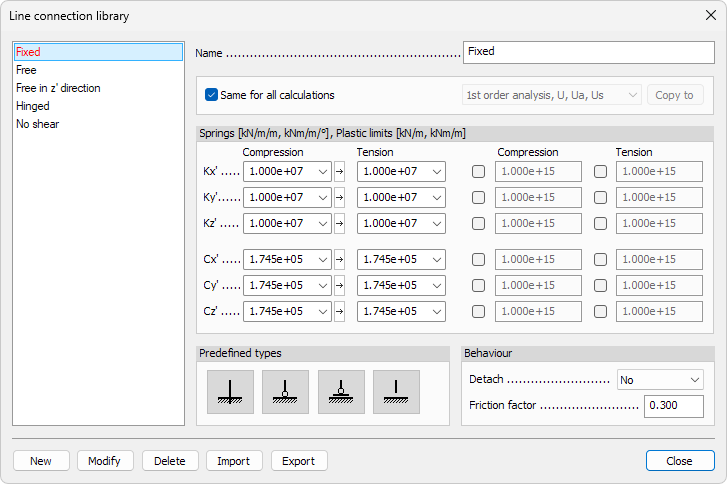 Edit library dialogue