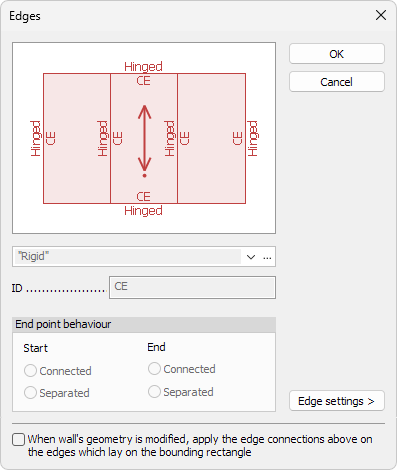 Shell Default Connections dialogue
